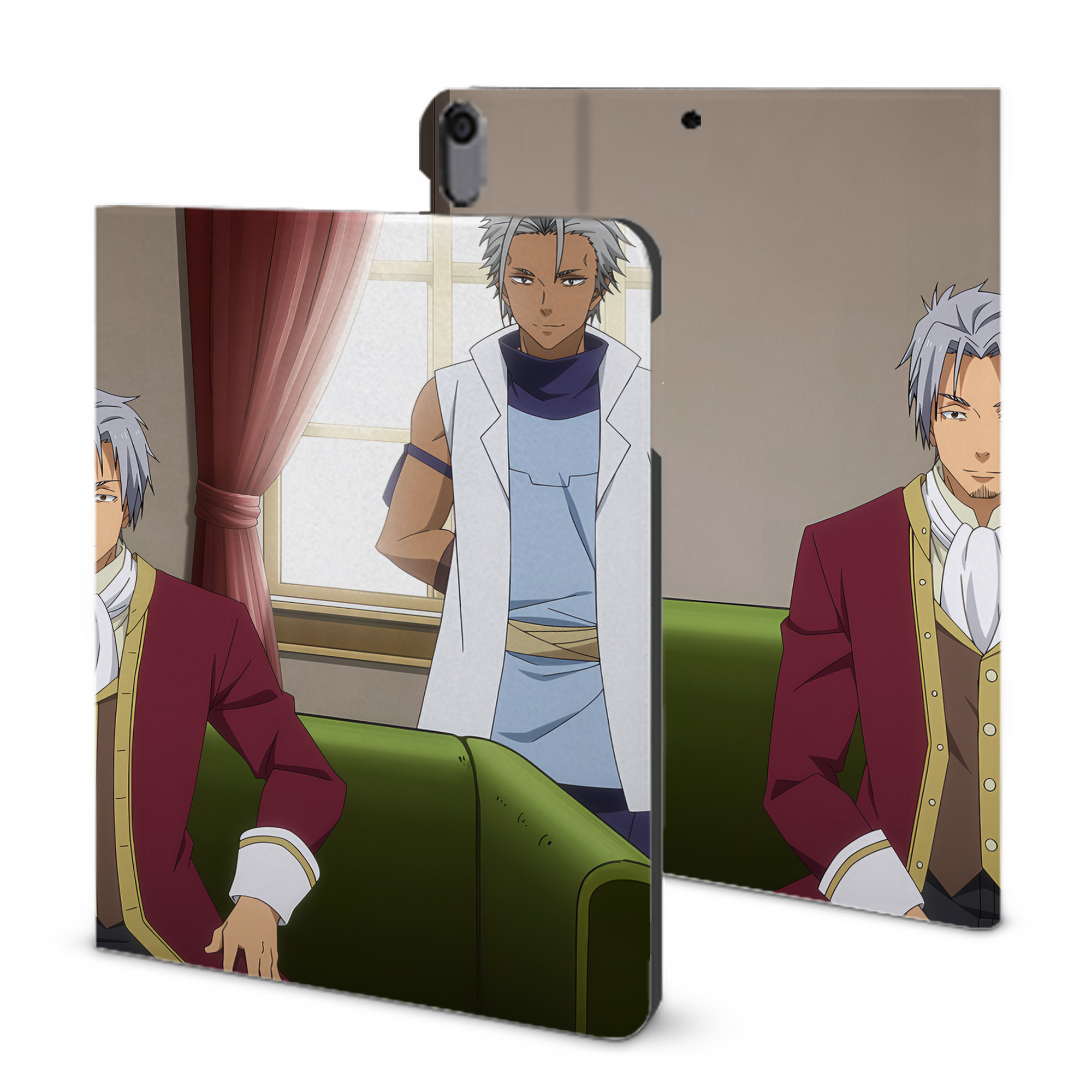 （画像用） 転スラ Regarding Reincarnated to Slime IPad ケース ブック型 PUレザー TPU 耐衝撃 軽量 薄型 ペン収納なし 全面保護 IPad 各モデル対応